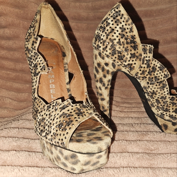 Jeffery Campbell Leopard Pumps - Picture 1 of 4